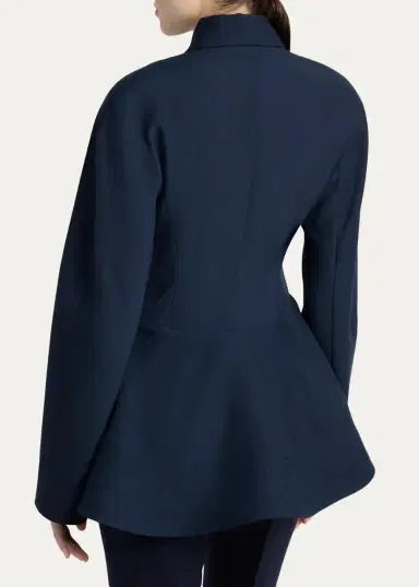 Stella McCartney Dolman-Sleeve Wool Peplum Jacket | Thumbnail 3