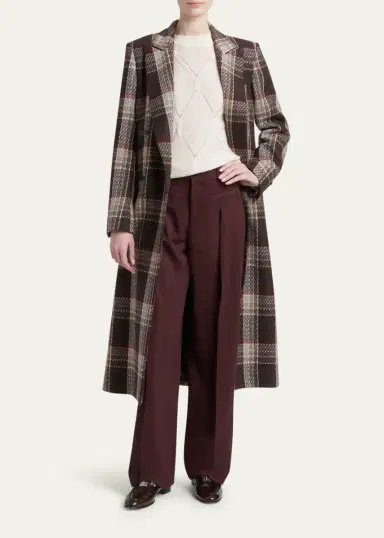 Kiton Pleated Wool-Silk Straight-Leg Trousers | Thumbnail 2 Kiton Pleated Wool-Silk Straight-Leg Trousers | Thumbnail 2