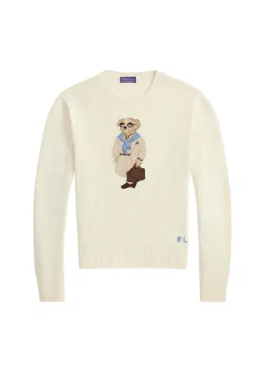 Ralph Lauren Purple Label Men's Polo Bear Silk-Linen Sweater | Thumbnail 1