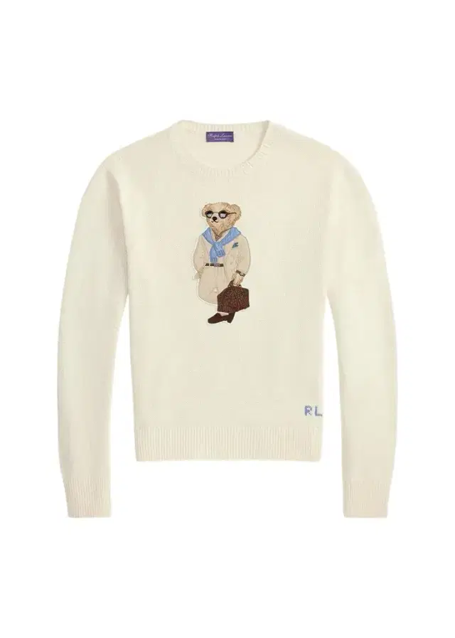 Ralph Lauren Purple Label Men's Polo Bear Silk-Linen Sweater
