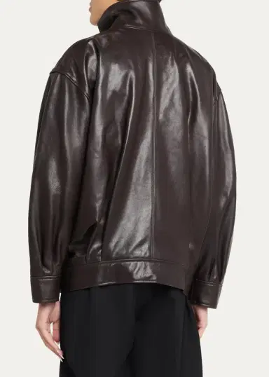 ARMA Paula Oversized Leather Jacket | Thumbnail 3