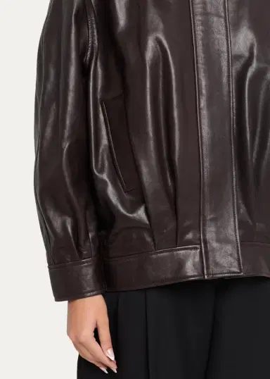 ARMA Paula Oversized Leather Jacket | Thumbnail 5