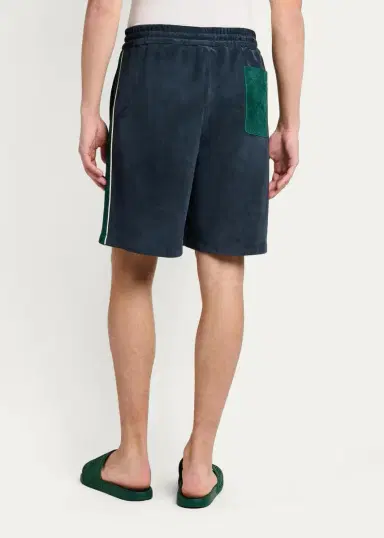 Casablanca Striped Suede Track Shorts | Thumbnail 3