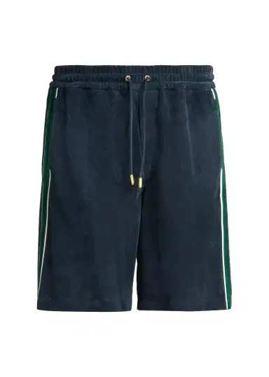 Casablanca Striped Suede Track Shorts | Thumbnail 1