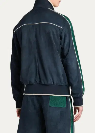 Casablanca Striped Suede Track Jacket | Thumbnail 3