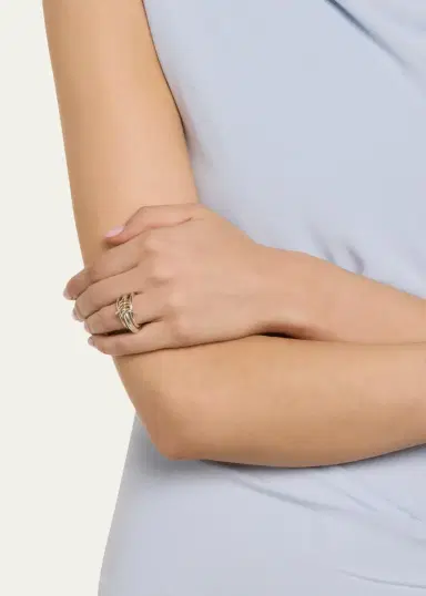 Spinelli Kilcollin Gemini SG Three Link Ring in Sterling Silver with Mixed Metal Accents | Thumbnail 2