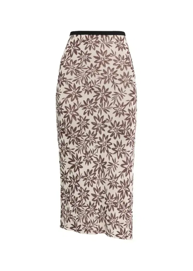Diane von Furstenberg Cleo Floral Knit Midi Pencil Skirt