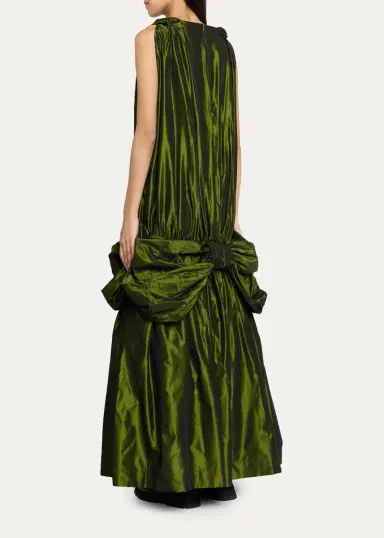 Simone Rocha Taffeta Bow Cascade Egg Maxi Dress | Thumbnail 3 Simone Rocha Taffeta Bow Cascade Egg Maxi Dress | Thumbnail 3