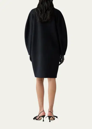 Carolina Herrera Wool Double-Breasted Cocoon Coat | Thumbnail 3 Carolina Herrera Wool Double-Breasted Cocoon Coat | Thumbnail 3