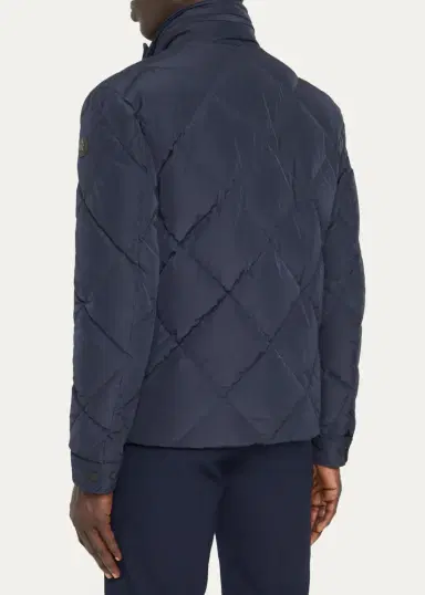 Moncler Grenoble Men's Aquaflect Quilted Leather-Trim Jacket | Thumbnail 3