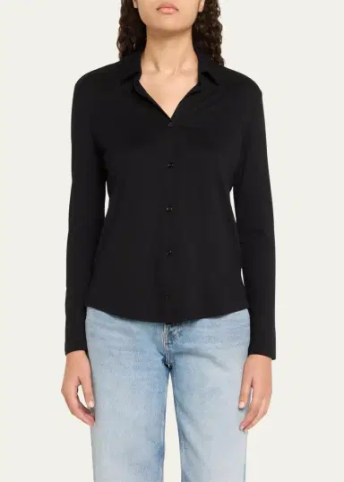 MAJESTIC FILATURES Soft Touch Button-Front Shirt | Thumbnail 4