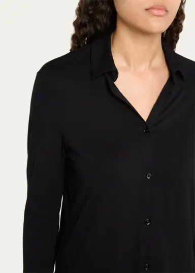 MAJESTIC FILATURES Soft Touch Button-Front Shirt | Thumbnail 5