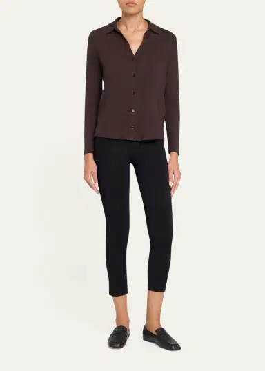 MAJESTIC FILATURES Soft Touch Button-Front Shirt | Thumbnail 6