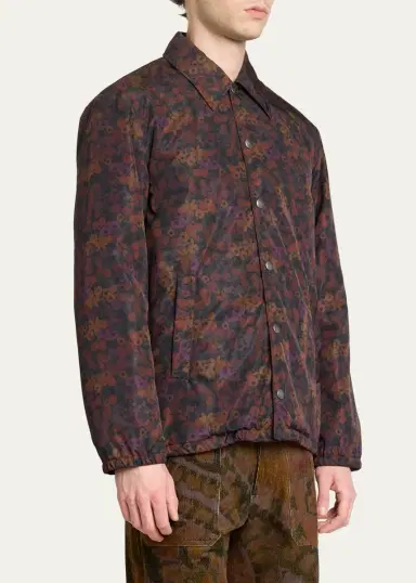 Dries Van Noten Men's Floral Bomber Jacket | Thumbnail 4