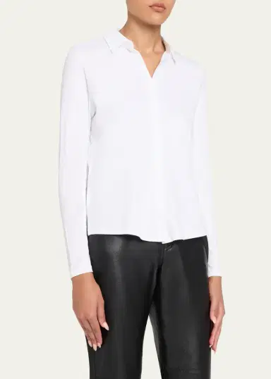 MAJESTIC FILATURES Long-Sleeve Supima Cotton Shirt | Thumbnail 4