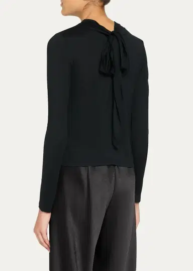Vince Tie-Neck Top | Thumbnail 3