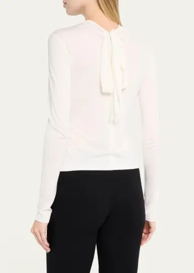 Vince Tie-Neck Top | Thumbnail 8