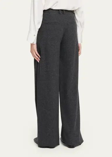 Vince Micro Houndstooth Wide-Leg Trousers | Thumbnail 3