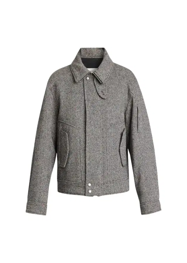 Dries Van Noten Men's Tweed Wool Full-Zip Jacket