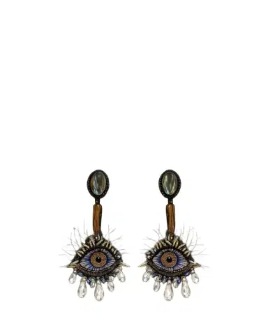 RANJANA KHAN Sharona Abalone Statement Earrings | Thumbnail 1