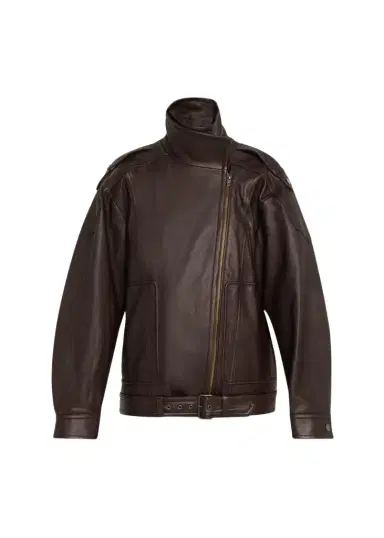 Vince Oversized Leather Aviator Jacket | Thumbnail 1