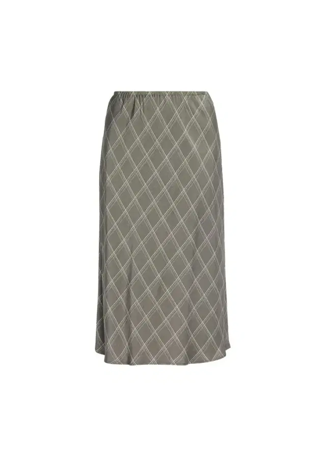 Vince Diamond Plaid Midi Skirt