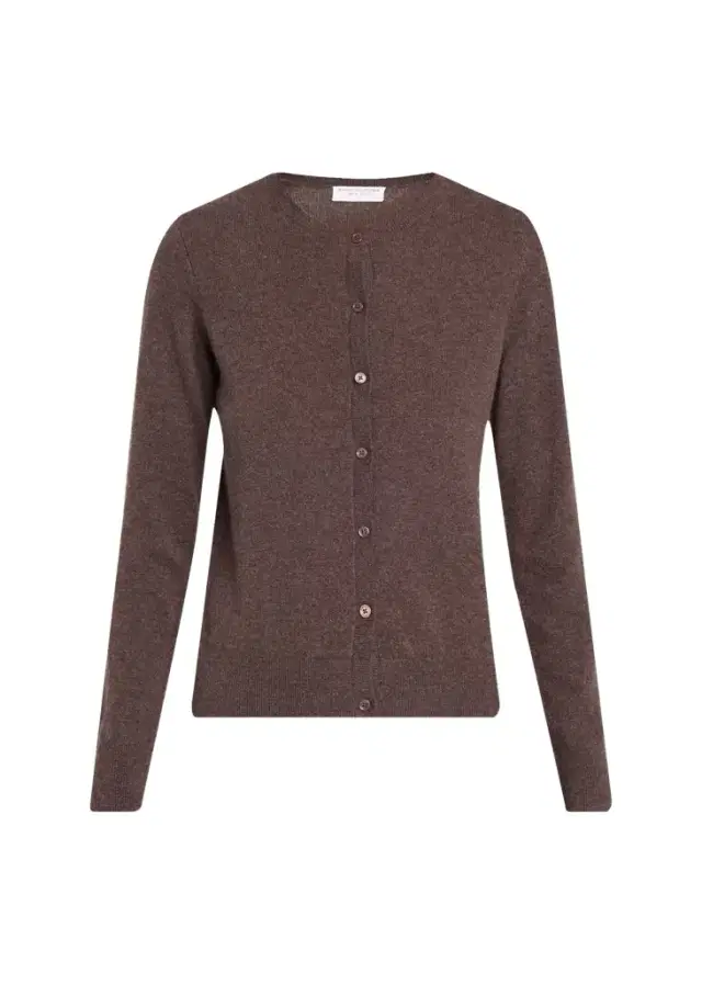 MAJESTIC FILATURES Cashmere Button-Front Crewneck Cardigan