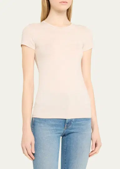 MAJESTIC FILATURES Soft Touch Short-Sleeve Crewneck T-Shirt | Thumbnail 4