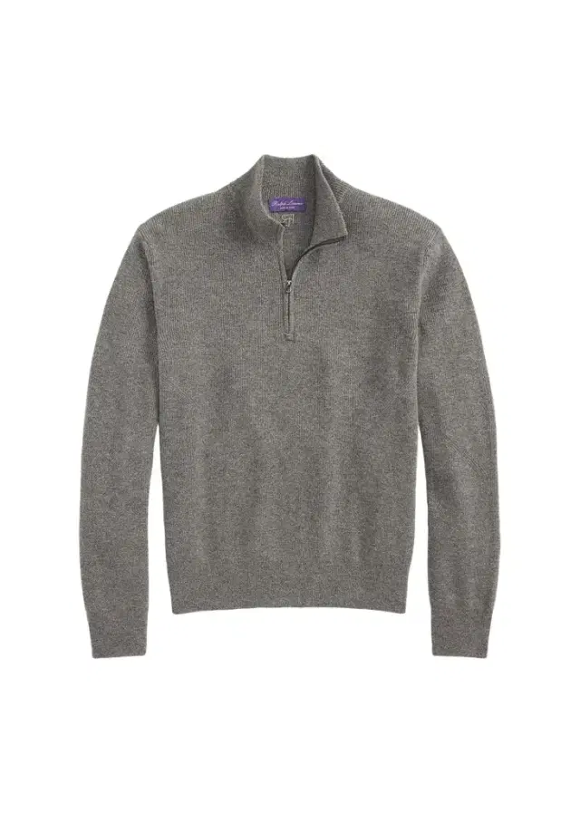 Ralph Lauren Purple Label Men's Textured Cashmere Quarter-Zip Sweater