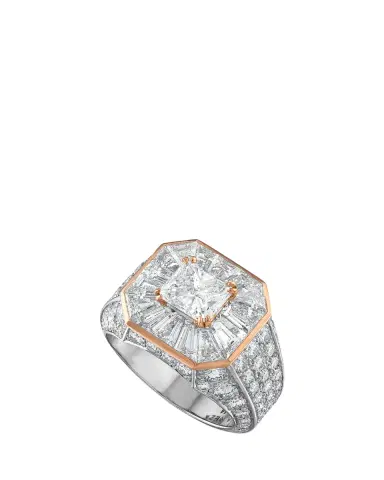 Reza Tour 18K White and Rose Gold Diamond Ring | Thumbnail 2