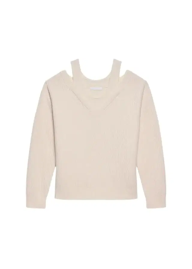 Helmut Lang Cold-Shoulder Wool Top