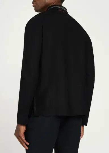 Burberry Men's Pelham Half-Zip Polo Sweater | Thumbnail 3