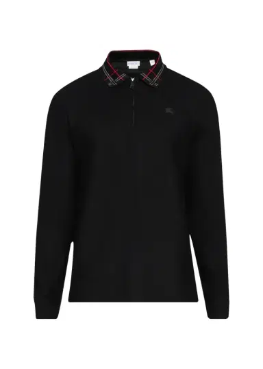 Burberry Men's Pelham Half-Zip Polo Sweater | Thumbnail 1