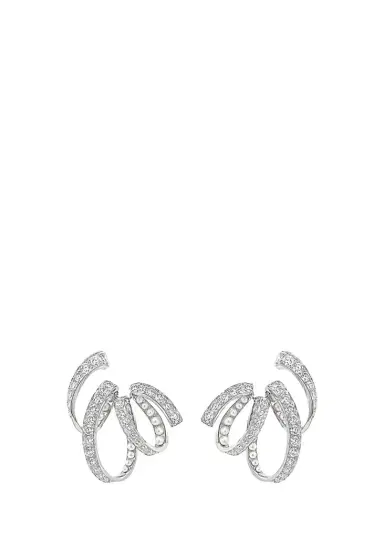 Reza Ruban 18K White Gold Diamond and Pearl Earrings | Thumbnail 1 Reza Ruban 18K White Gold Diamond and Pearl Earrings | Thumbnail 1