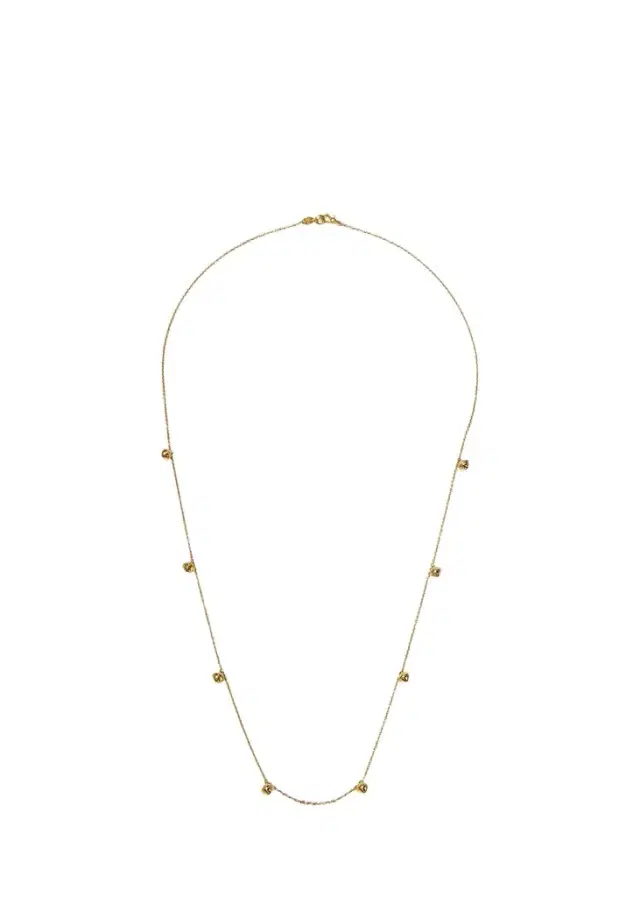 Paul Morelli 18k Gold Mini Jingle Bell Necklace, 28"L