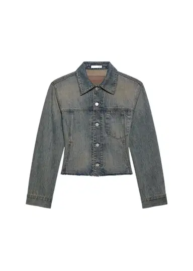 Helmut Lang Raw Hem Denim Trucker Jacket | Thumbnail 1 Helmut Lang Raw Hem Denim Trucker Jacket | Thumbnail 1