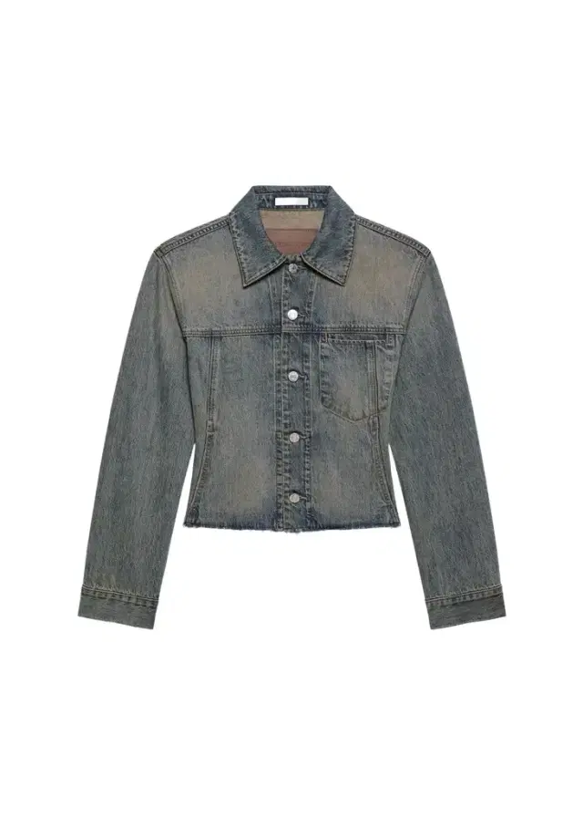 Helmut Lang Raw Hem Denim Trucker Jacket