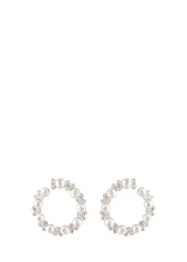 Reza Nature 18K Rose Gold White Diamond and Pearl Farandola Earrings | Thumbnail 1 Reza Nature 18K Rose Gold White Diamond and Pearl Farandola Earrings | Thumbnail 1