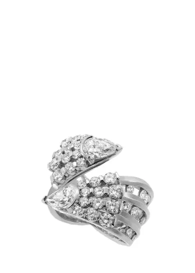 Reza Dune 18K White Gold Diamond Eventail Ring | Thumbnail 1