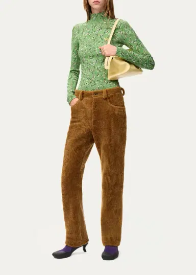 Loewe Mock Turtleneck Floral Top | Thumbnail 2