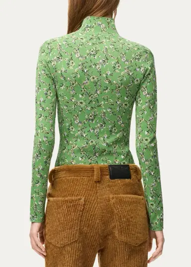 Loewe Mock Turtleneck Floral Top | Thumbnail 3