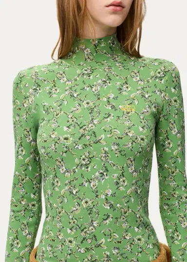 Loewe Mock Turtleneck Floral Top | Thumbnail 5
