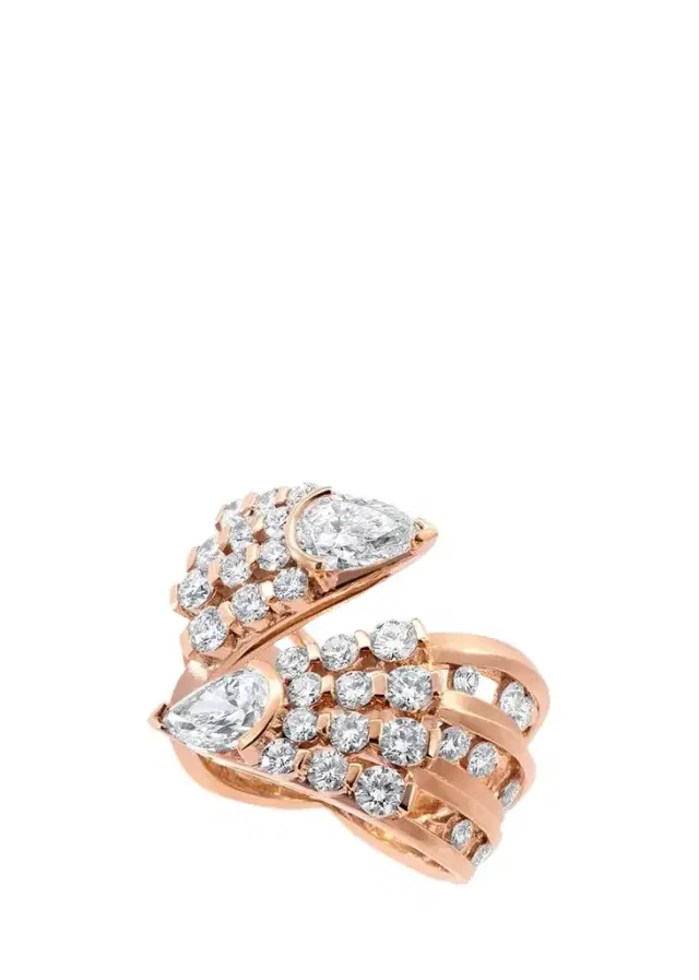 Reza Dune 18K Rose Gold Diamond Eventail Ring