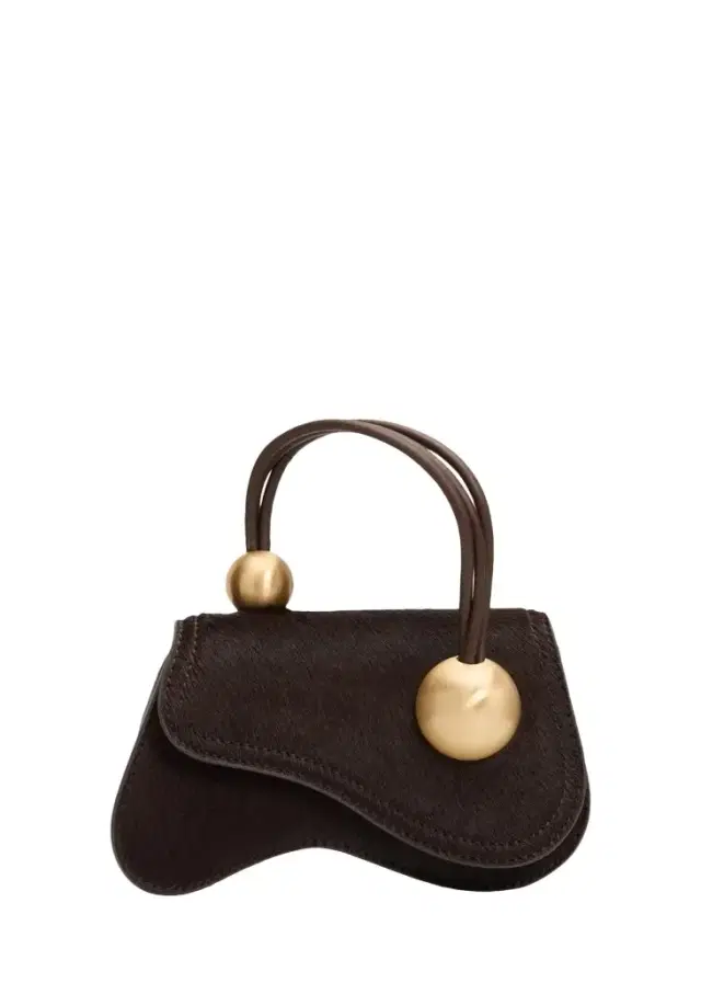 Cult Gaia Kazia Nano Calf Hair Top Handle Bag