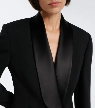 Versace Embellished wool tuxedo jacket | Thumbnail 3