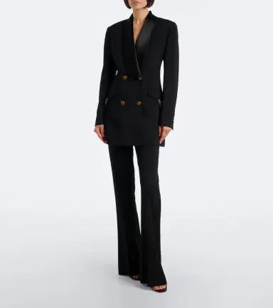 Versace Embellished wool tuxedo jacket | Thumbnail 7