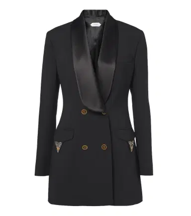 Versace Embellished wool tuxedo jacket | Thumbnail 1