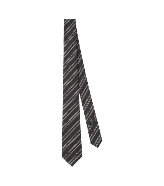 Gucci Horsebit striped silk tie