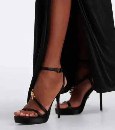 Versace Medusa '95 satin sandals | Thumbnail 6