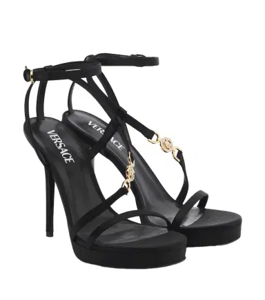 Versace Medusa '95 satin sandals | Thumbnail 1